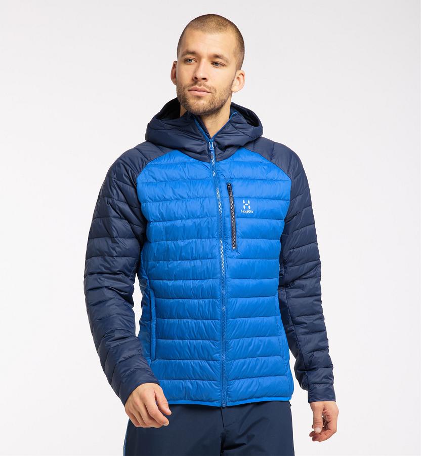 Haglöfs Mens Spire Mimic Down Jacket Blue New Zealand 16958IFVS